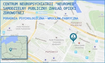 PORADNIA PSYCHOLOGICZNA - CENTRUM NEUROPSYCHIATRII "NEUROMED" SAMODZIELNY PUBLICZNY ZAKŁAD OPIEKI ZDROWOTNEJ - UL. BIAŁOWIESKA 74A,  WROCŁAW-FABRYCZNA