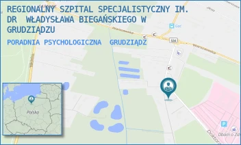 PORADNIA PSYCHOLOGICZNA - REGIONALNY SZPITAL SPECJALISTYCZNY IM. DR  WŁADYSŁAWA BIEGAŃSKIEGO W GRUDZIĄDZU - RYDYGIERA 15/17,  GRUDZIĄDZ