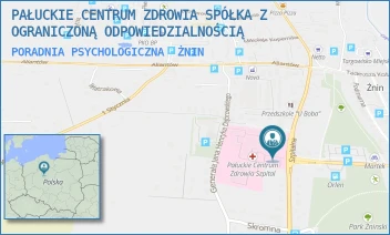 PORADNIA PSYCHOLOGICZNA - PAŁUCKIE CENTRUM ZDROWIA SPÓŁKA Z OGRANICZONĄ ODPOWIEDZIALNOŚCIĄ - SZPITALNA 30,  ŻNIN