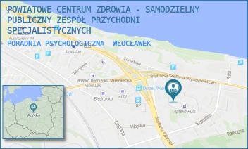 PORADNIA PSYCHOLOGICZNA - POWIATOWE CENTRUM ZDROWIA - SAMODZIELNY PUBLICZNY ZESPÓŁ PRZYCHODNI SPECJALISTYCZNYCH - SZPITALNA 6C,  WŁOCŁAWEK