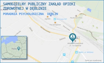 PORADNIA PSYCHOLOGICZNA - SAMODZIELNY PUBLICZNY ZAKŁAD OPIEKI ZDROWOTNEJ W DĘBLINIE - MICHALINOWSKA 1A,  DĘBLIN