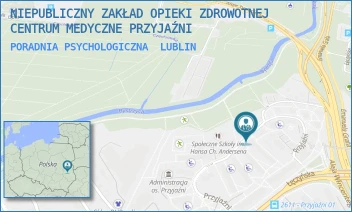 PORADNIA PSYCHOLOGICZNA - NIEPUBLICZNY ZAKŁAD OPIEKI ZDROWOTNEJ CENTRUM MEDYCZNE PRZYJAŹNI - PRZYJAŹNI 13,  LUBLIN