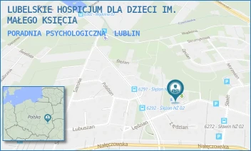 PORADNIA PSYCHOLOGICZNA - LUBELSKIE HOSPICJUM DLA DZIECI IM. MAŁEGO KSIĘCIA - LĘDZIAN 49,  LUBLIN