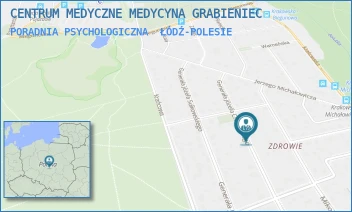 PORADNIA PSYCHOLOGICZNA - CENTRUM MEDYCZNE MEDYCYNA GRABIENIEC - UL. GEN. JÓZEFA CHŁOPICKIEGO 49,  ŁÓDŹ-POLESIE