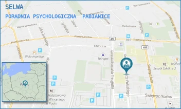 PORADNIA PSYCHOLOGICZNA - SELWA - UL. PUŁASKIEGO 21,  PABIANICE