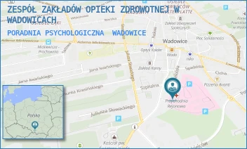 PORADNIA PSYCHOLOGICZNA - ZESPÓŁ ZAKŁADÓW OPIEKI ZDROWOTNEJ W WADOWICACH - UL. KARMELICKA 5,  WADOWICE