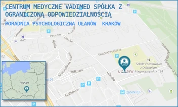 PORADNIA PSYCHOLOGICZNA UŁANÓW - CENTRUM MEDYCZNE VADIMED SPÓŁKA Z OGRANICZONĄ ODPOWIEDZIALNOŚCIĄ - UL. UŁANÓW 29 A,  KRAKÓW