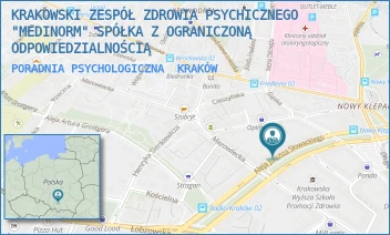 PORADNIA PSYCHOLOGICZNA - KRAKOWSKI ZESPÓŁ ZDROWIA PSYCHICZNEGO "MEDINORM" SPÓŁKA Z OGRANICZONĄ ODPOWIEDZIALNOŚCIĄ - UL. AL. SŁOWACKIEGO 44,  KRAKÓW