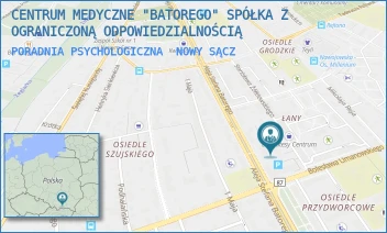 PORADNIA PSYCHOLOGICZNA - CENTRUM MEDYCZNE "BATOREGO" SPÓŁKA Z OGRANICZONĄ ODPOWIEDZIALNOŚCIĄ - ALEJE STEFANA BATOREGO 77,  NOWY SĄCZ
