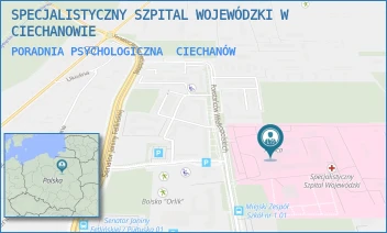 PORADNIA PSYCHOLOGICZNA - SPECJALISTYCZNY SZPITAL WOJEWÓDZKI W CIECHANOWIE - POWST. WIELKOPOLSKICH 2,  CIECHANÓW