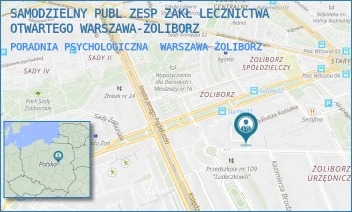 PORADNIA PSYCHOLOGICZNA - SAMODZIELNY PUBL ZESP ZAKŁ LECZNICTWA OTWARTEGO WARSZAWA-ŻOLIBORZ - KOCHOWSKIEGO 4,  WARSZAWA ŻOLIBORZ