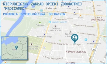 PORADNIA PSYCHOLOGICZNA - NIEPUBLICZNY ZAKŁAD OPIEKI ZDROWOTNEJ "MEDICAMED" - PREZYDENTA RYSZARDA KACZOROWSKIEGO 3A,  SOCHACZEW