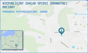 PORADNIA PSYCHOLOGICZNA - NIEPUBLICZNY ZAKŁAD OPIEKI ZDROWOTNEJ MOCZARY - UL. SADOWA 33/1A, SANOK