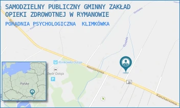 PORADNIA PSYCHOLOGICZNA - SAMODZIELNY PUBLICZNY GMINNY ZAKŁAD OPIEKI ZDROWOTNEJ W RYMANOWIE - UL. KASZTANOWA 30,  KLIMKÓWKA