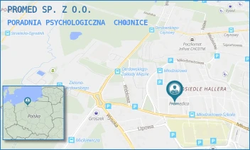 PORADNIA PSYCHOLOGICZNA - PROMED SP. Z O.O. - UL. MŁODZIEŻOWA 21A, CHOJNICE