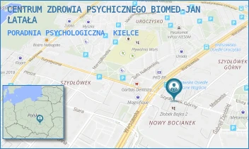 PORADNIA PSYCHOLOGICZNA - CENTRUM ZDROWIA PSYCHICZNEGO BIOMED-JAN LATAŁA - SZYDŁÓWEK GÓRNY 1C/3, KIELCE