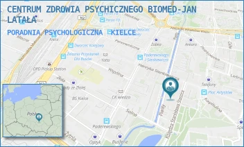 PORADNIA PSYCHOLOGICZNA - CENTRUM ZDROWIA PSYCHICZNEGO BIOMED-JAN LATAŁA - STASZICA 6/1, KIELCE