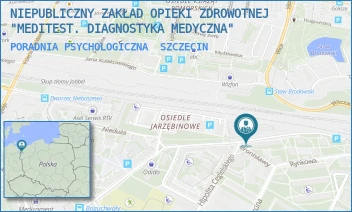 PORADNIA PSYCHOLOGICZNA - NIEPUBLICZNY ZAKŁAD OPIEKI ZDROWOTNEJ "MEDITEST. DIAGNOSTYKA MEDYCZNA" - BRONISŁAWY 14D, SZCZECIN